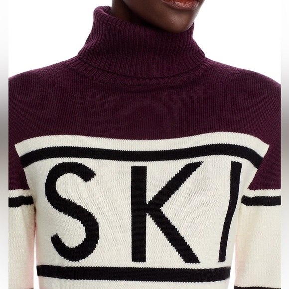 NWT Perfect moment schild ski sweater in pink/burgundy - Picture 5 of 14